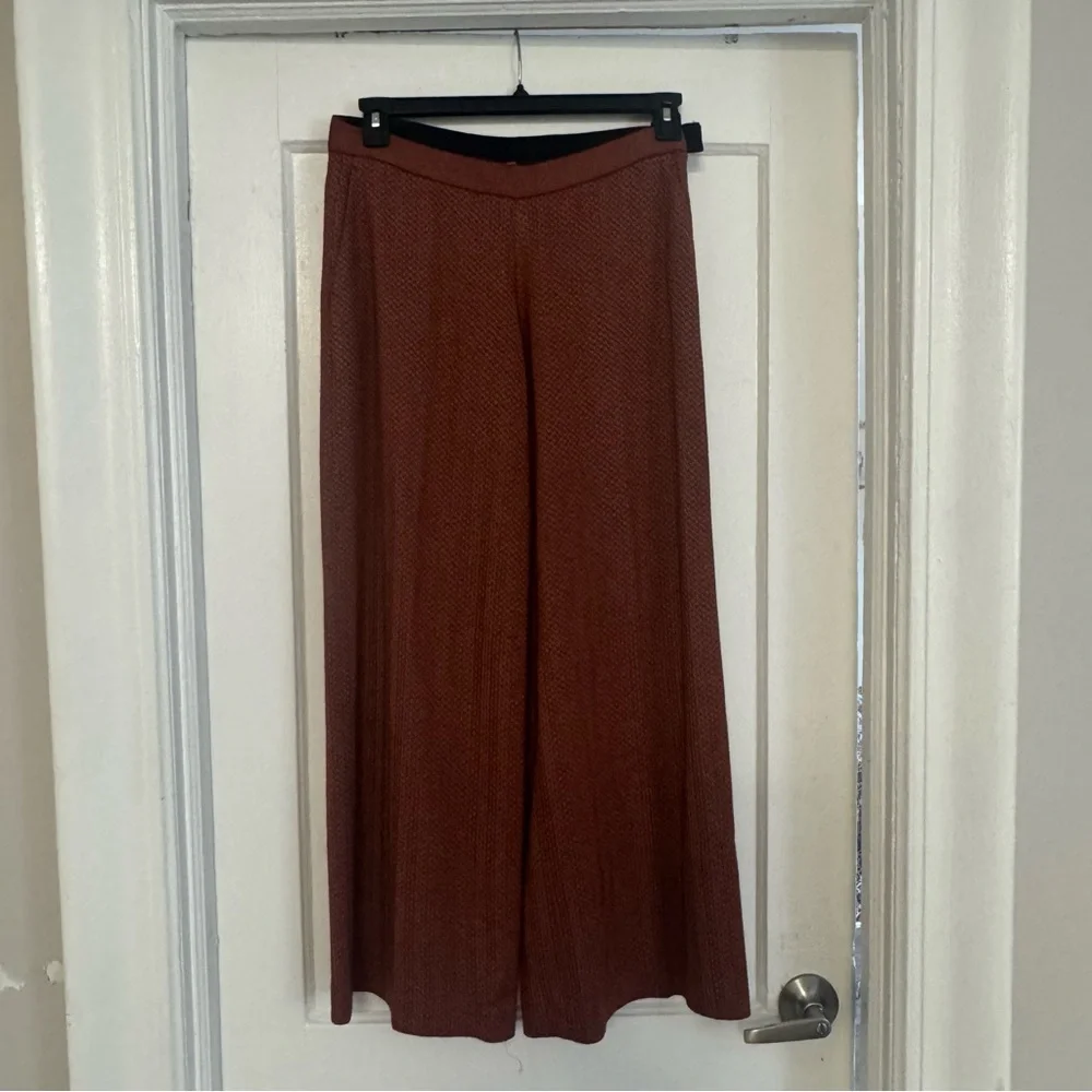 Missoni Wide-Leg Knit Pants Rust Wool Blend Size IT 40 / US 4 - Picture 7 of 14